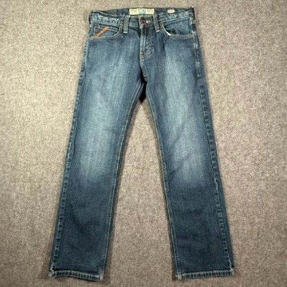 Ariat Mens M7 Slim Fit Straight Leg Jeans Blue Sz 28x30 Workwear Western Rodeo